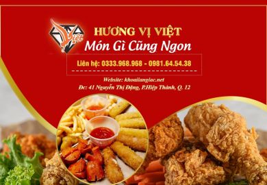 Hương Vị Việt - Đơn vị cung cấp gà rán khoai lang chiên hàng đầu cả nước